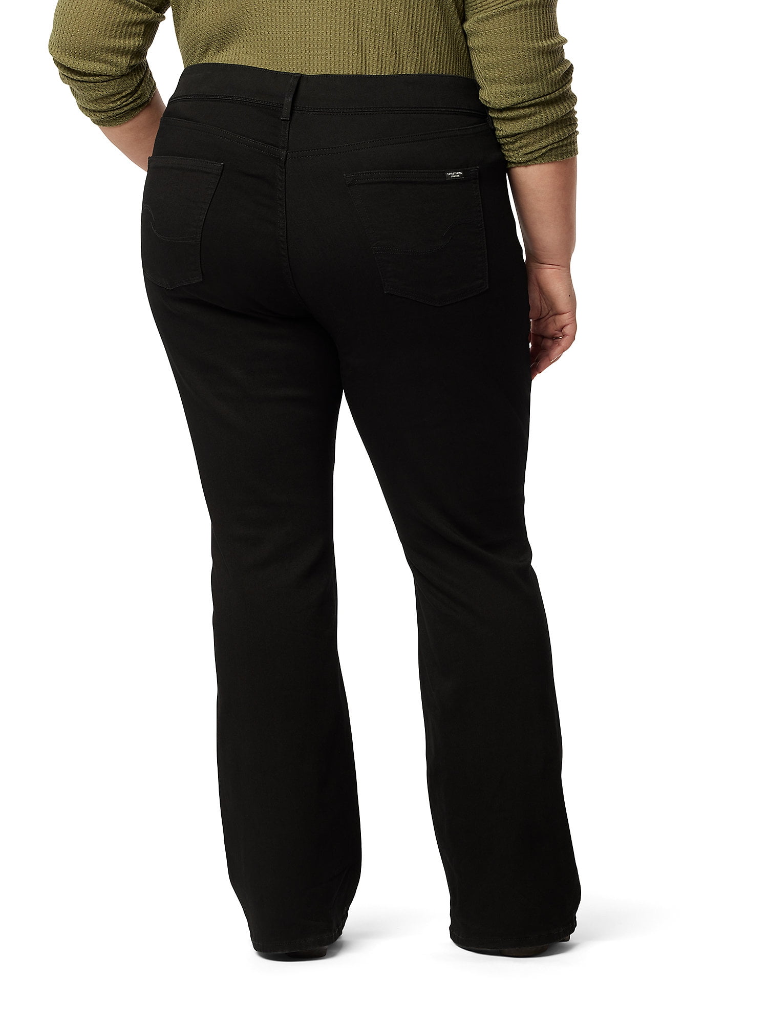 Levi Strauss Signature Women's and Women's Plus Shaping Perfect Pull On Flare Jeans, Sizes 2-28