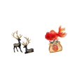thumbnail image 6 of 3 Pieces Decorative Statue Deer Sculpture Resin Koi Fish Ornament for Tabletop Entryway Wedding Home Decoration, 6 of 8