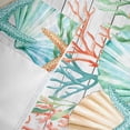 thumbnail image 3 of Valances for Windows Summer Ocean Life on Farm Wood Rod Pocket Short Curtain for Bathroom Living Room Bedroom Marine Shell Starfish Coral 1 Panel 54x18in, 3 of 9