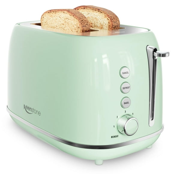 Toaster Keenstone, juego retro de 6 pantallas de acero inoxidable, 2 rebanadas