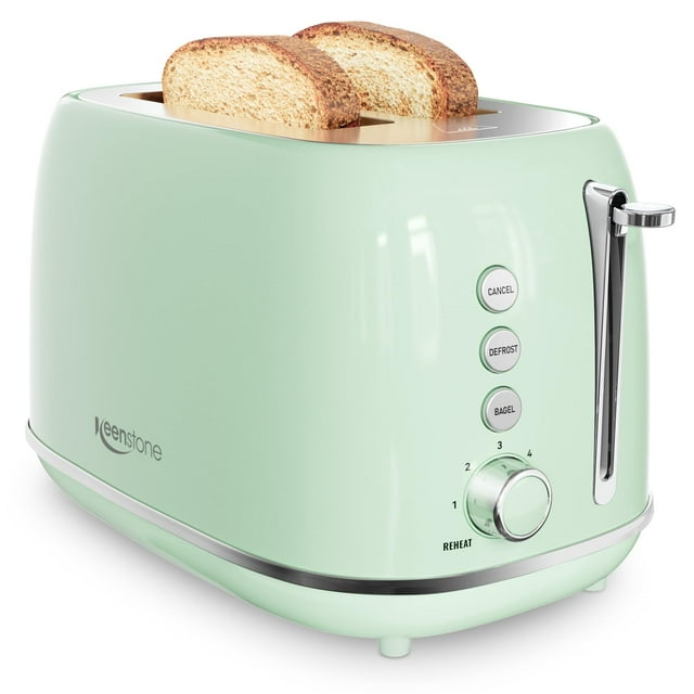 Toaster Keenstone, juego retro de 6 pantallas de acero inoxidable, 2 rebanadas