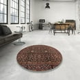 thumbnail image 4 of Ahgly Company Machine Washable Indoor Rectangle Traditional Dark Almond Brown Area Rugs, 8' x 10', 4 of 7