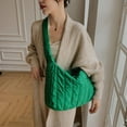 thumbnail image 3 of Sywqhk Bolso De Hombro A Cuadros Retro Mujer Nylon Pure Color Crossbody Bolsos (Verde) Sywqhk Para estrenar, 3 of 9