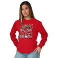 thumbnail image 3 of Xmas Elves Reindeer Sleighs Oh My Long Sleeve TShirt Men Women Brisco Brands L, 3 of 6