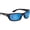 Matte Black/Smoke-Blue Mirror, variant on Cay Sal Matte Black w/Amber Sunglasses