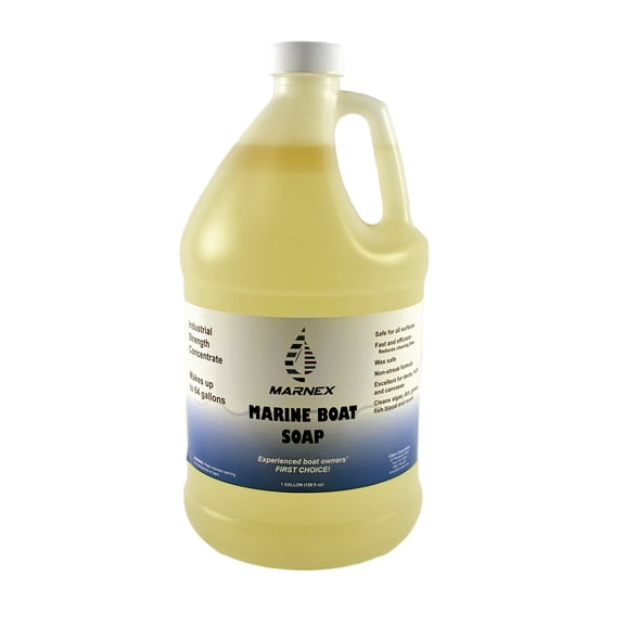 Marine Boat Soap Concentrate, 1 Gallon - Makes 64 Gallons - Marnex