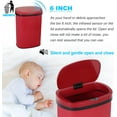 thumbnail image 3 of BIQWBIC 13 Gallon Automatic Trash Can, Touchless Stainless Steel Kitchen Garbage Can, Red, 3 of 8