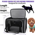 thumbnail image 4 of BAGLHER Bolsa transportadora para gatos, aprobada por la aerolínea, transportadora para mascotas con lado suave, puertas abiertas de 5 lados, transportador plegable para perros expandible de 3 lados c, 4 of 5