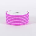 thumbnail image 2 of Fuchsia - Laser Metallic Mesh Ribbon - ( 2-1/2 inch x 25 Yards ), 2 of 2