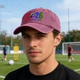 thumbnail image 2 of 2026 Soccer Event Cap, Host Nation Printed Headwear, Fashionable Outdoor Sun Guard, Athletic Match Fan Hat, Commemorative Baseball Cap, 2 of 5