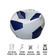 thumbnail image 3 of Sillón Puff Lunics Futbol Soccer Grande Azul/Blanco, 3 of 6