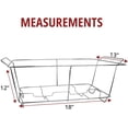 thumbnail image 5 of 12 Pack Chafing Wire Rack Buffet Stand Chrome Frame for Events, Parties, Wedding, & Birthday Party Catering, Full Size Chafing Stand for Dish Serving Trays, Food Warmer Catering Supplies, 5 of 9