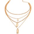 thumbnail image 2 of TidBay Pendentif Croix Rétro Multi-Couches Collier Ras du Cou pour Femmes Chaîne de Bijoux Décor, 2 of 8
