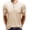 Beige, variant on KIHOUT Summer Shirts For Men Clearance Casual Stylish Round Neck Short Sleeve Buttons Pullover T-Shirt Blouses Tops Deals