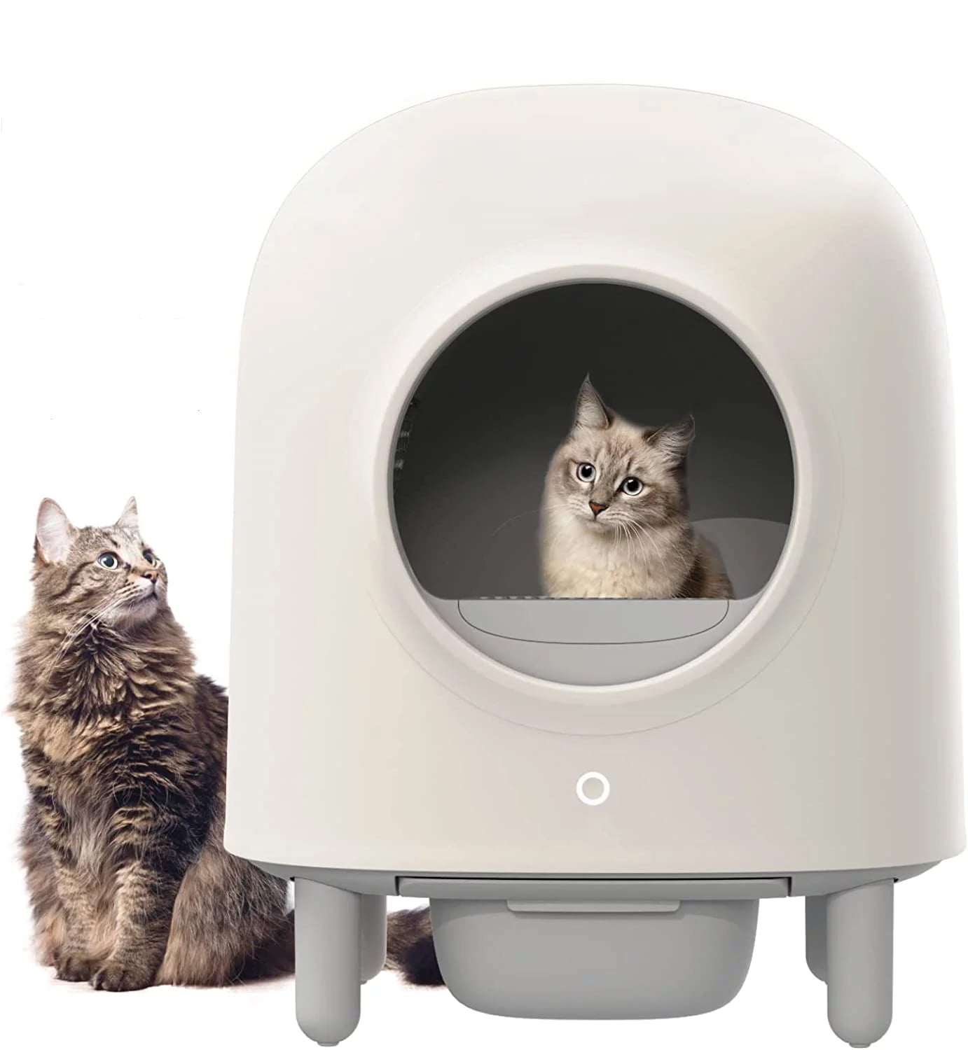 Ib Kammer samtale HHO LOVE Automatic Cat Litter Box, APP Remote Control Cat Litter Robot with  Self Cleaning, Alerts, Odor Suppression, Disassembly for Multiple Cats -  Walmart.com