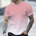 thumbnail image 4 of Fengactive Men's Gradient T Shirt Short Sleeve Round Neck Tee Tops Trendy Classic Short Sleeve Tees, 4 of 4