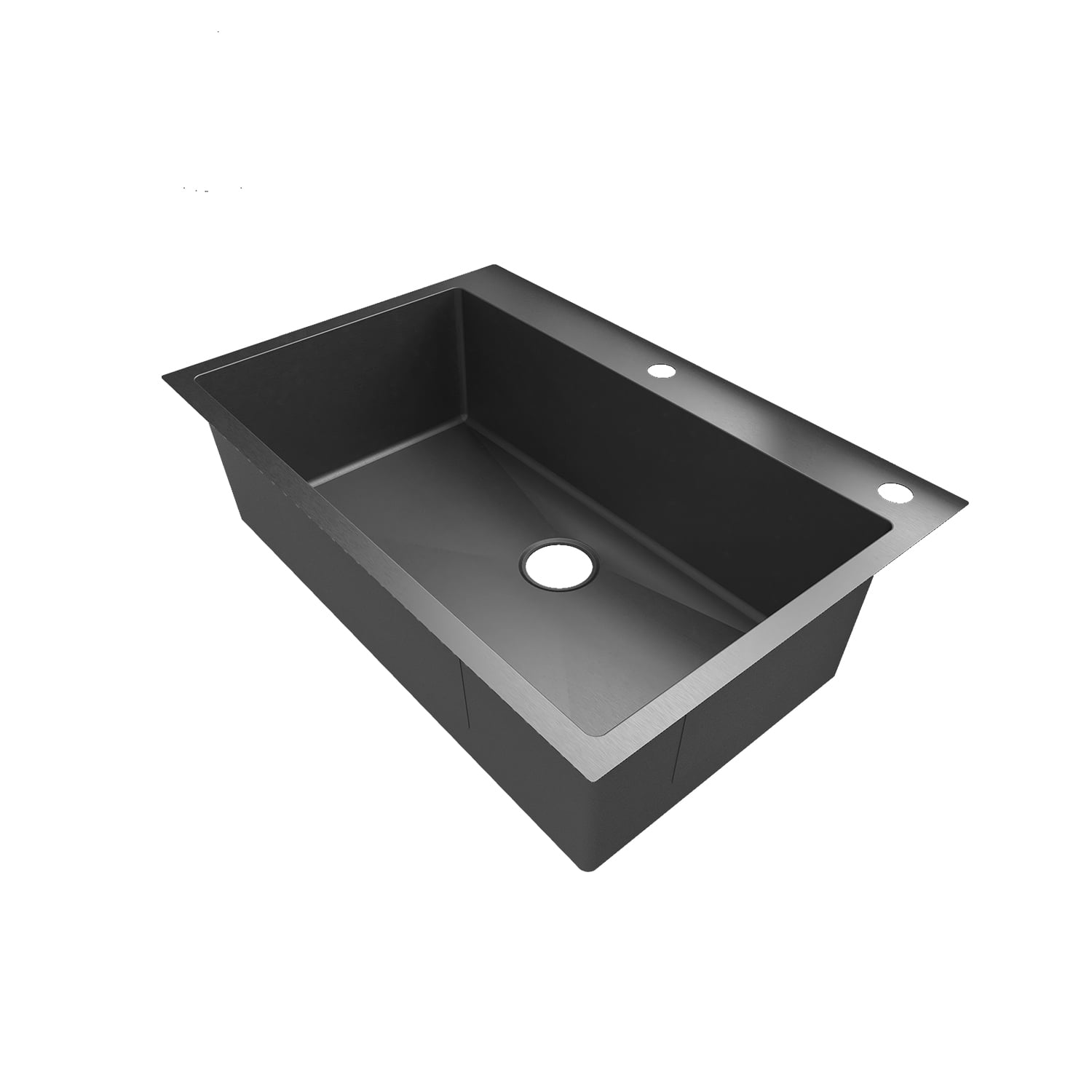 Sinber 33 X 22 Drop In Single Bowl Kitchen Sink With 18 Gauge 304 Stainless Steel Finish