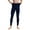 Navy, variant on Men's thermal Pants Fleece Lined Long Johns Compression Brushed Inner Bottom Leggings Athletic Base Layer Cold Weather Gear Black
