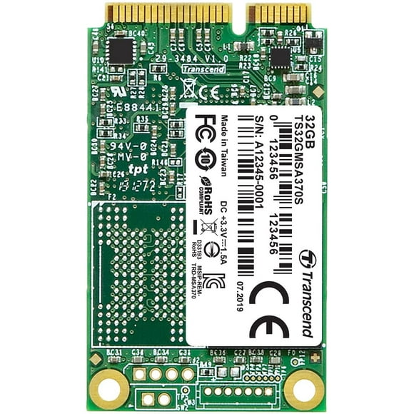 Transcend 32GB SATA III 6Gb/s MSA370S mSATA SSD 370S Solid State Drive TS32GMSA370S
