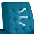 thumbnail image 3 of Yaheetech 2pcs Modern Fabric Recliner Chair with Pocket Spring for Home Theater, Blue, 3 of 8