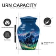 thumbnail image 4 of Yatskia Horse Polo with Mountains Little Cremation Keepsake Urns for Human Ashes Adult Mother and Father, Large Funeral Burial Urn for Ashes Adult Male, (Classic 10 Inch and 3 Inch), 4 of 8