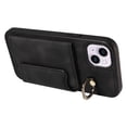thumbnail image 4 of SaniMore for iPhone 14 (6.1" 2022) Case, PU Leather Skin Shockproof Bumper Flip Purse RFID Blocking Metal Ring Stand Shell, Card Holder Cash Pocket Anti-drop Cover iPhoone 14, Black, 4 of 12