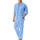 thumbnail image 2 of Ceisia Breathable Cotton Linen Mens Loose Fit 3/4 Sleeve Stand Collar Two Piece Casual Set Gifts, 2 of 9