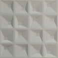 thumbnail image 5 of Ekena Millwork 19 5/8"W x 19 5/8"H Tristan EnduraWall Decorative 3D Wall Panel, UltraCover Satin Blossom White (Covers 2.67 Sq. Ft.), 5 of 6