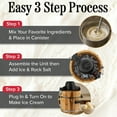 thumbnail image 4 of Classic Cuisine 4Qt Old Fashioned Electric Ice Cream Maker Machine, 4 of 8