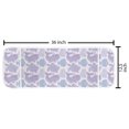 thumbnail image 2 of Whale Microwave Oven Cover, Sea Turtle Water Plant and Fish in Doodle Style with Paisley Motifs, Water Resistant Organizer with Pockets for Kitchen, 36" x 12", Pale Pink Purple Blue, by Ambesonne, 2 of 4