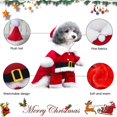 thumbnail image 4 of KAIYANG Disfraz de perro navideño, disfraz de Papá Noel para perro y gato, ropa para mascotas para fiestas navideñas L, 4 of 5