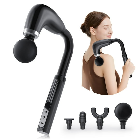 Massage Gun with Extended Handle, Back Massager for Relief, Deep Tissue, Full Body Massage for Neck, Shoulder, Waist, Leg Muscle