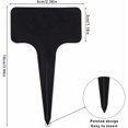 thumbnail image 5 of Jinsinto 100Pcs Plant Labels Waterproof Garden Labels, T-Type Plastic Plant Labels Seedling Labels, Plant Labels for Flower Vegetable Seed Garden 6 x 10cm (Black), 5 of 5