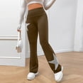 thumbnail image 2 of Cotton Sweatpants Women Womens Cargo Work Pants Wide Leg Dress Pants for Women Women's Dress Pants for Work Casual Work Pants Women Plus Size Cargo Pants for Women Light Brown L, 2 of 4
