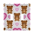 thumbnail image 2 of Dailycode Light Switch Plate Covers 3 Gang Wall Plate Plastics Outlet Covers for Kitchen Home Office Decor Cute Bear Heart, 2 of 8