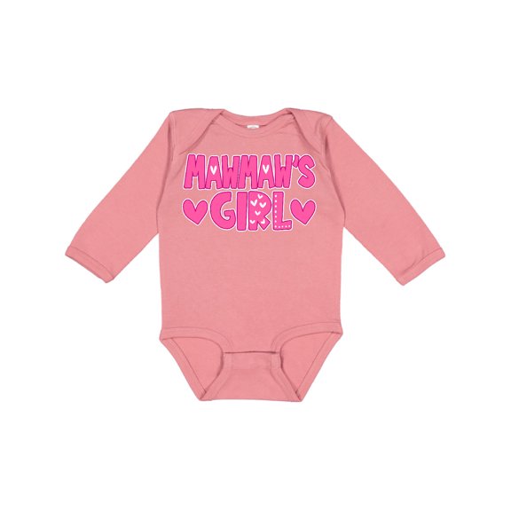 Inktastic Mawmaw's Girl Gender Reveal Girls Long Sleeve Baby Bodysuit