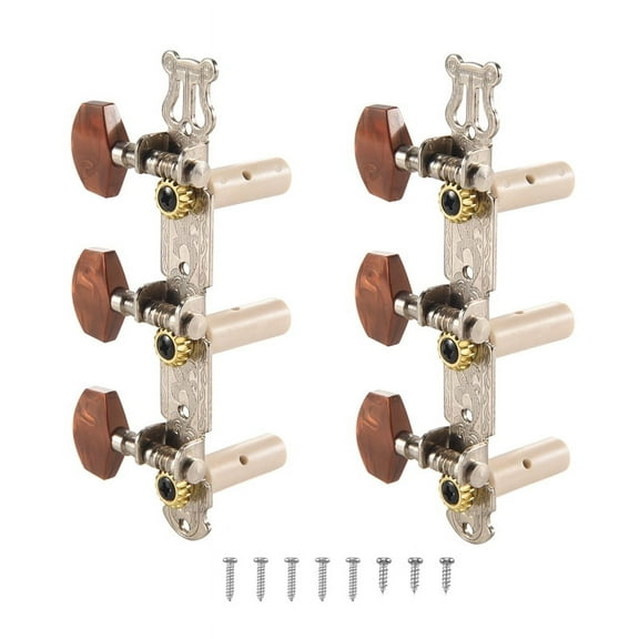 2Pcs 1:18 Classical Silver Guitar Tuner Tuning Machine Heads Keys Pegs for Guitar Parts