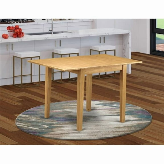 30 x 48 in. Norden Rectangular Table with 2 Drop Leaves - Oak