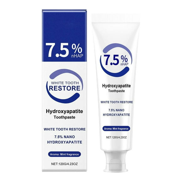Hydroxyapatite Toothpaste for Enamel Protection and Tooth Strengthening, Fluoride-Free, Gentle Mint, Fresh Breath, Daily Use for Oral Health – 4.23 oz