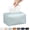 Sky Blue, variant on Minzimin Long Tissue Box Cover, PU Leather Tissue Holder Rectangle, Facial Paper Organizer, Modern Dispenser for Bathroom, Kitchen, Home, Office, Tabletop 9.5’’x5’’x5’’