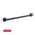 thumbnail image 3 of Delta 41836-BL 36 in. BathSafety Contemporary Decorative ADA Grab Bar, Matte Black, 3 of 3