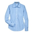 thumbnail image 4 of Devon & Jones D645W Women's Crown Collection Banker Stripe Woven Dress Shirt-French Blue-2XL, 4 of 5