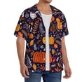 thumbnail image 2 of Sikiie Whimsical Autumn Forest Men's Cuban Shirt, Hawaiian Shirts, Business Casual Button Down Shirts, Short Sleeve Shirt-Small, 2 of 5