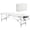 White, variant on HOMCOM 3 Section Foldable Massage Table Professional Salon Facial Couch Bed