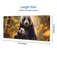 thumbnail image 3 of Pofeuu Forest Panda Print Desk Mat for Keyboard and Mouse，Computer Desk Matt for Desktop，Large Mouse Pad for Desk，Desk Pads on Top of Desks 12x31.5in, 3 of 8
