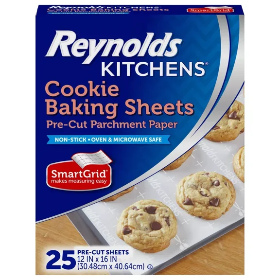 Kitchens Cookie Baking Sheets Pre-Cut Parchment Paper - 25ct/33.33sq ft