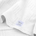 thumbnail image 6 of Linteum Textile Hospital Thermal SNAGLESS Spread Blanket, 100% Cotton (74x100 in, White), 6 of 9