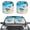 Coastal Sea Turtle Beach Print, variant on XYZCANDO Car Windshield Sun Shade with Glowing Blue Rose Art, Sun Shade for SUV and Truck, Blocks Heat and UV Rays for Vehicle Interior Protection