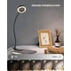 thumbnail image 3 of Lámpara de escritorio con clip de 7 W Lámpara de cama de mesa de lectura LED con adaptador de brillo Ajuste que cuida los ojos para la oficina y el hogar 360 ° Flexible Negro, 3 of 8