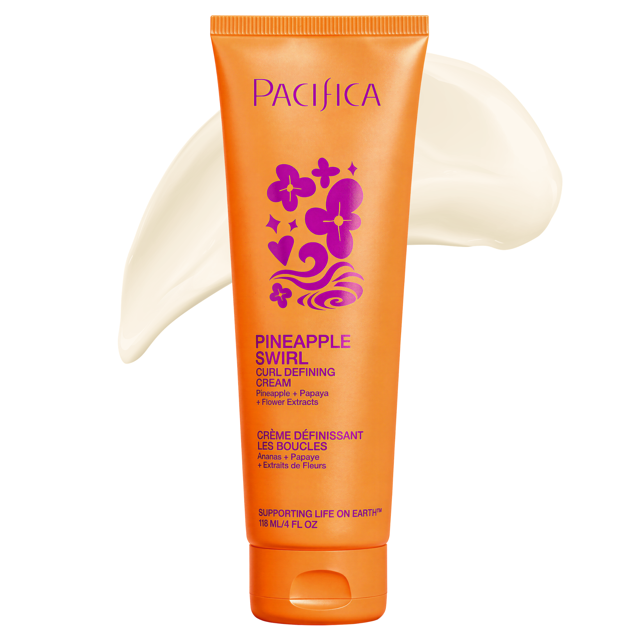 Pacifica Pineapple Swirl Curl Defining Cream, 4 fl oz photo 2